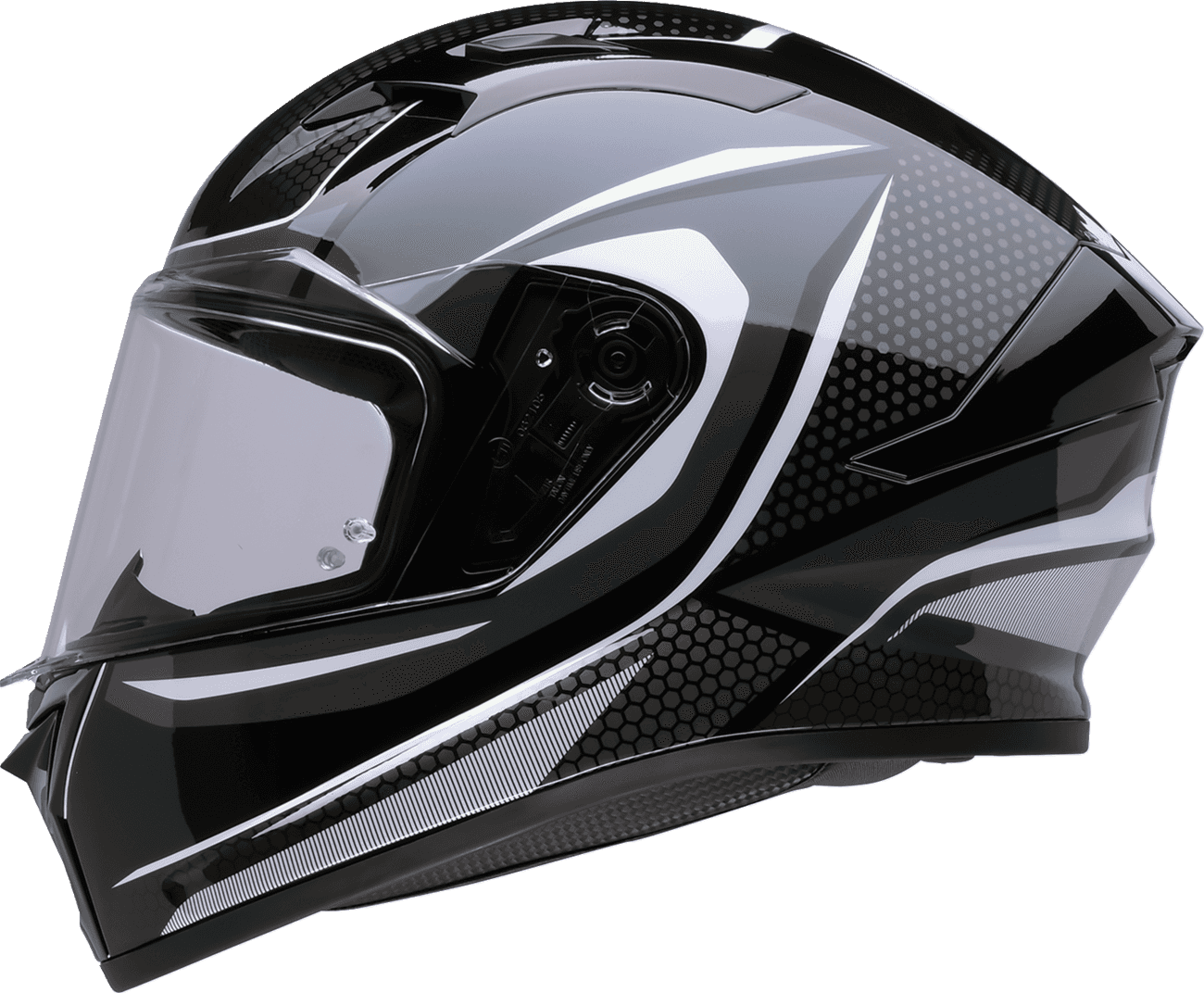Z1R 0101-18455 Talon Helmet - Nighthawk - Black/Gray/White - Large