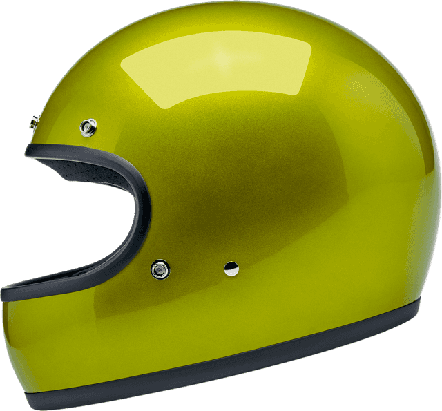 BILTWELL 0101-18498 Gringo Helmet - Metallic Lime - 2XL — image 7 of 7
