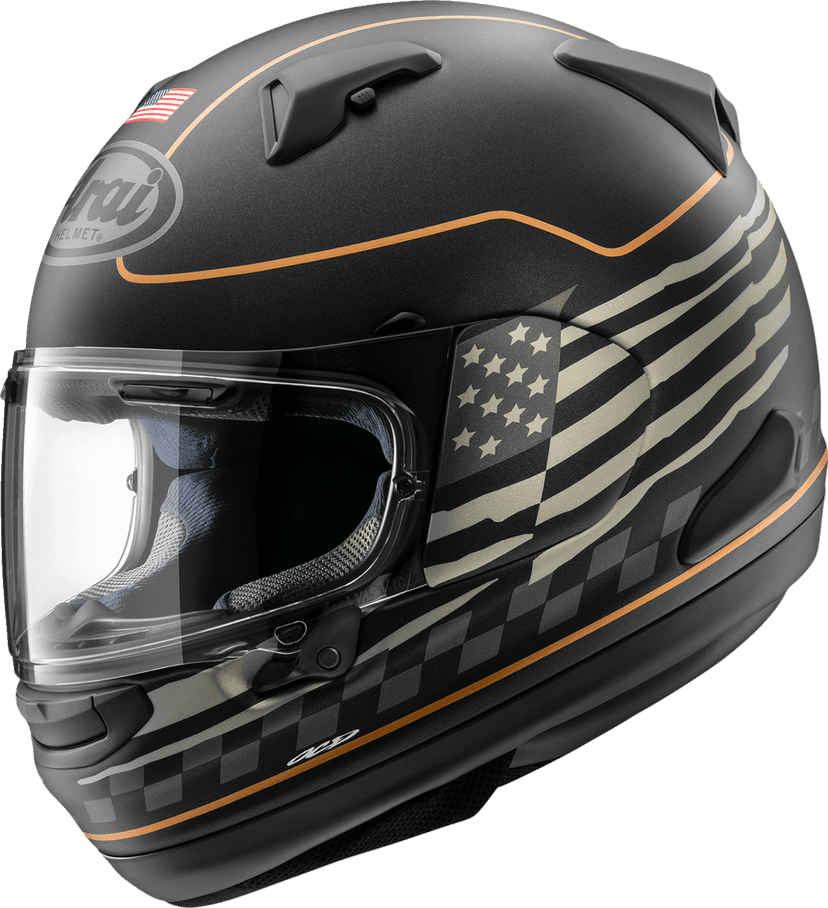 ARAI HELMETS 0101-18521 Signet-X Helmet - US Flag - Black Frost - XL — image 1 of 2