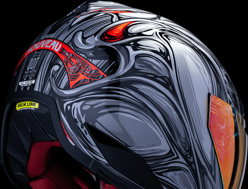 ICON 0101-18524 Domain™ Helmet - Nouveau - Silver - Small — image 6 of 7