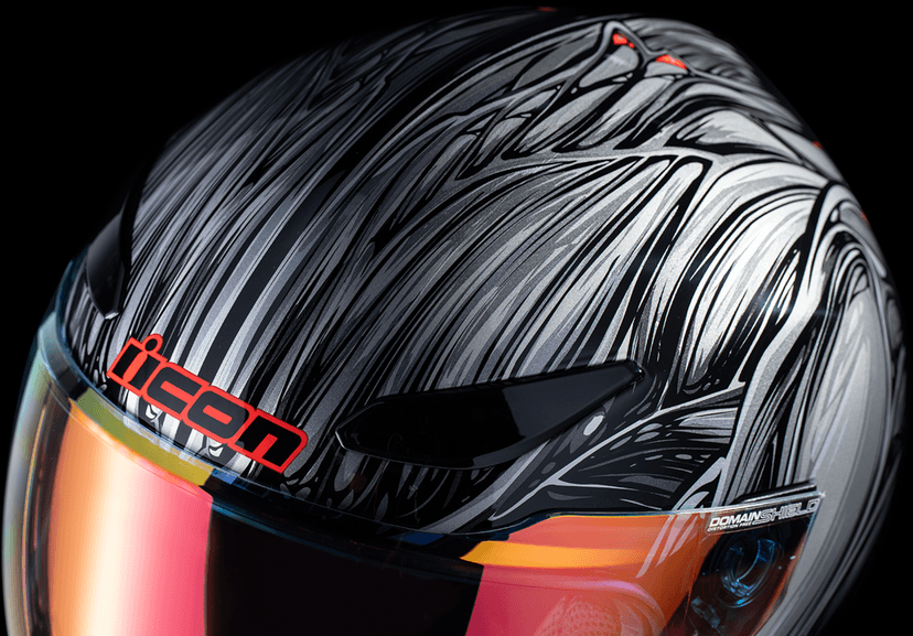 ICON 0101-18529 Domain™ Helmet - Nouveau - Silver - 3XL — image 6 of 7