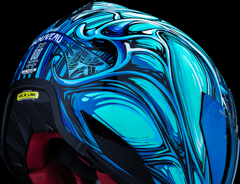 ICON 0101-18531 Domain™ Helmet - Nouveau - Blue - Small — image 4 of 7