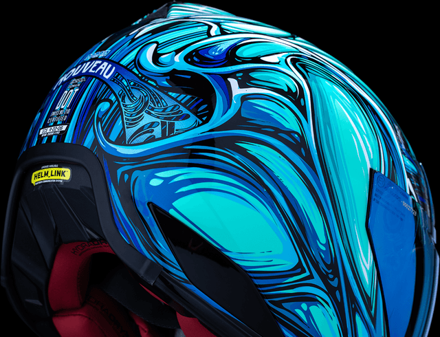 ICON 0101-18532 Domain™ Helmet - Nouveau - Blue - Medium — image 6 of 7