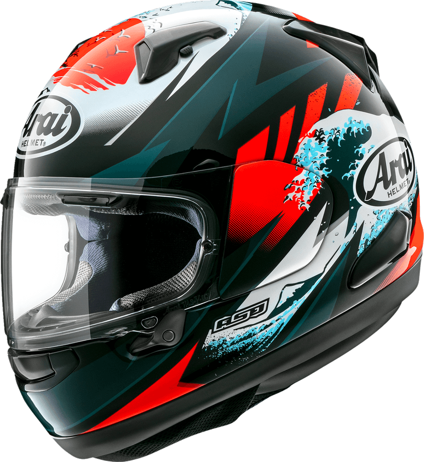 ARAI HELMETS 0101-18598 Quantum-X Helmet - Wave - Small — image 1 of 3