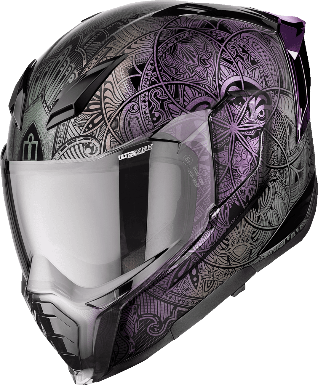 ICON 0101-18622 Ultraflite™ Helmet - Opal Mandala - MIPS® - Purple - 2XL