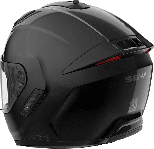 SENA 0101-18635 Phantom Helmet - Matte Black - Medium — image 3 of 4