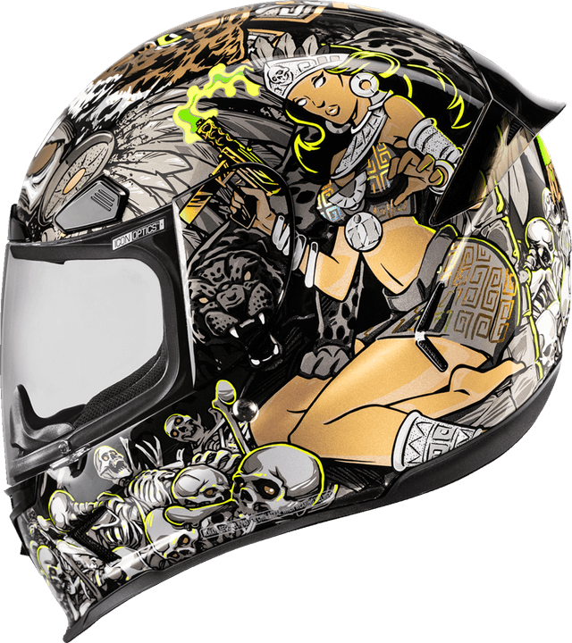 ICON 0101-19166 Airframe Pro™ Helmet - Aztec Nine - Gold - XS — image 2 of 4