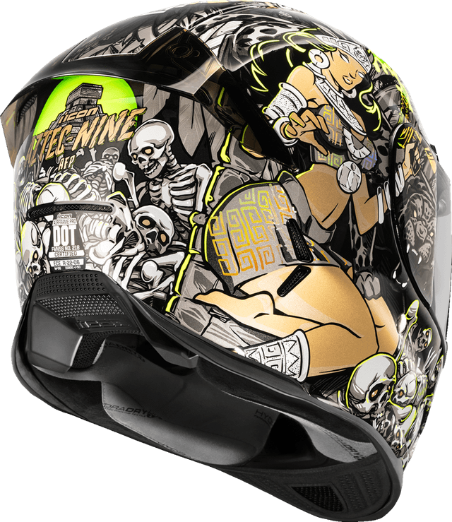 ICON 0101-19169 Airframe Pro™ Helmet - Aztec Nine - Gold - Large — image 3 of 4