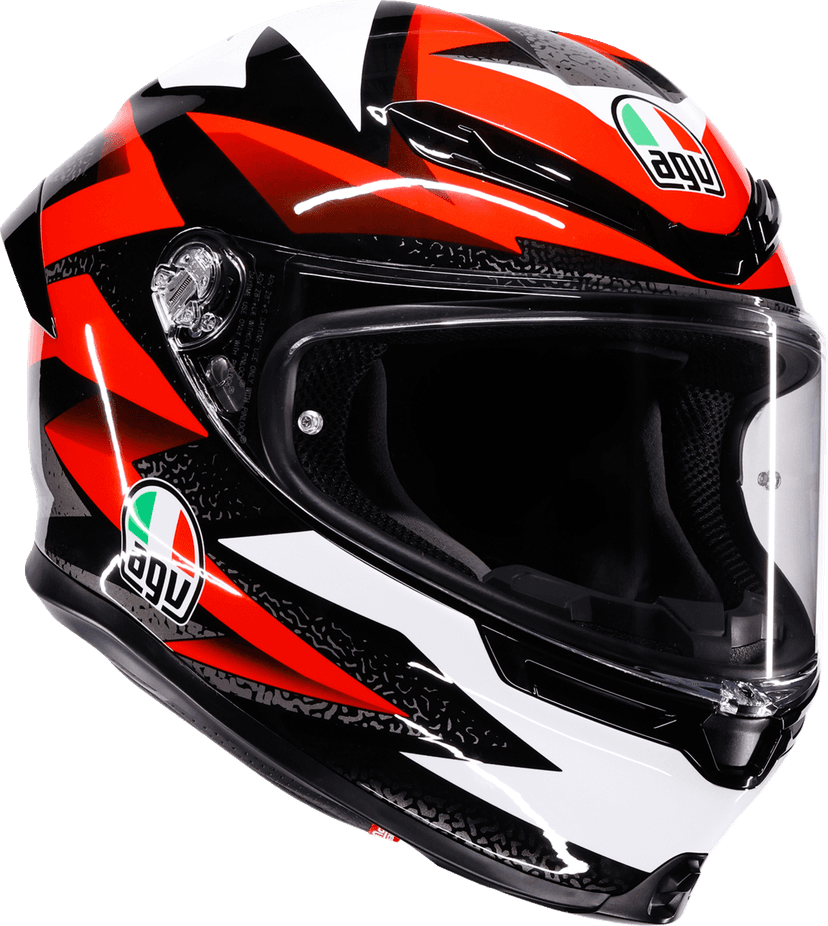 AGV 0101-19202 K6 S Helmet - Braven - Black/Red/White - Medium — image 1 of 7