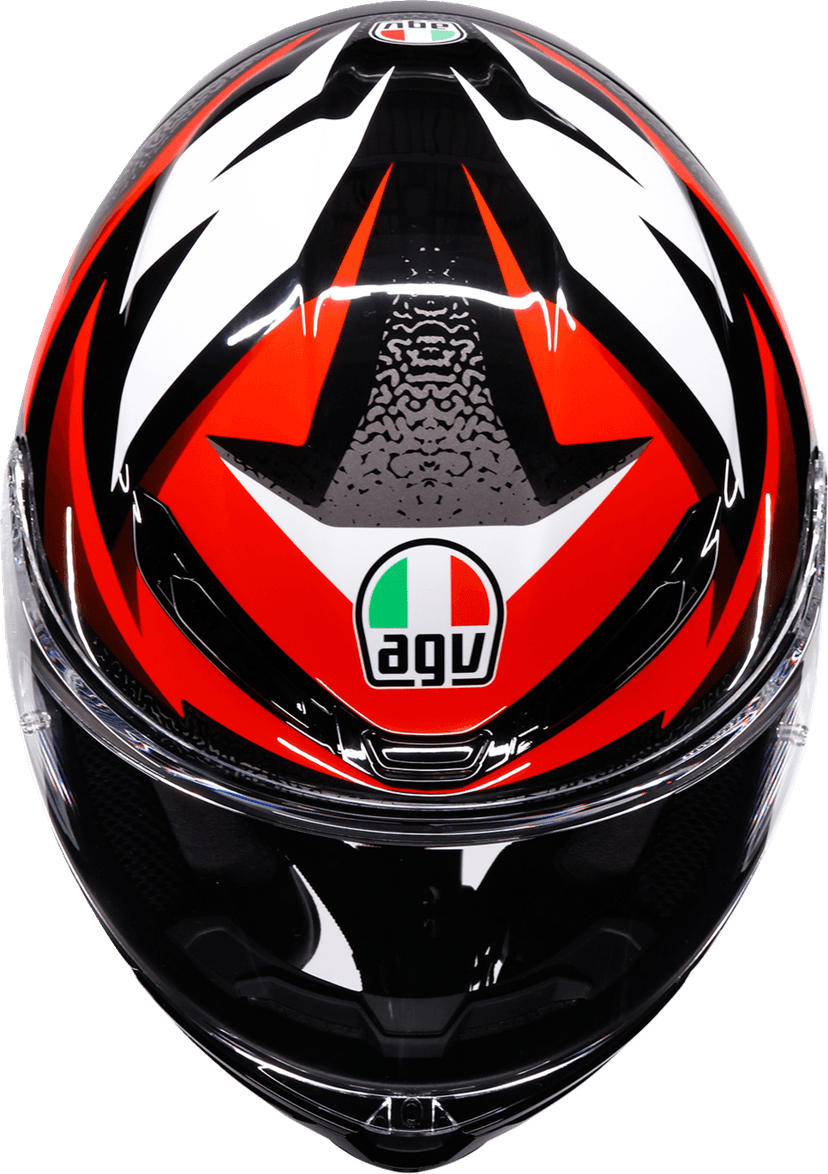 AGV 0101-19202 K6 S Helmet - Braven - Black/Red/White - Medium — image 7 of 7