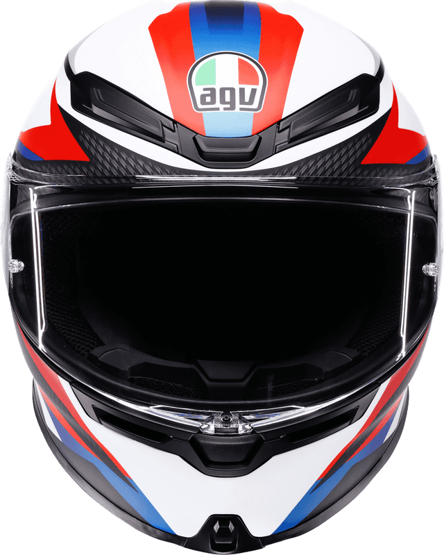 AGV 0101-19207 K6 S Helmet - Timewarp - Matte Black/Red/Blue - Small — image 6 of 7