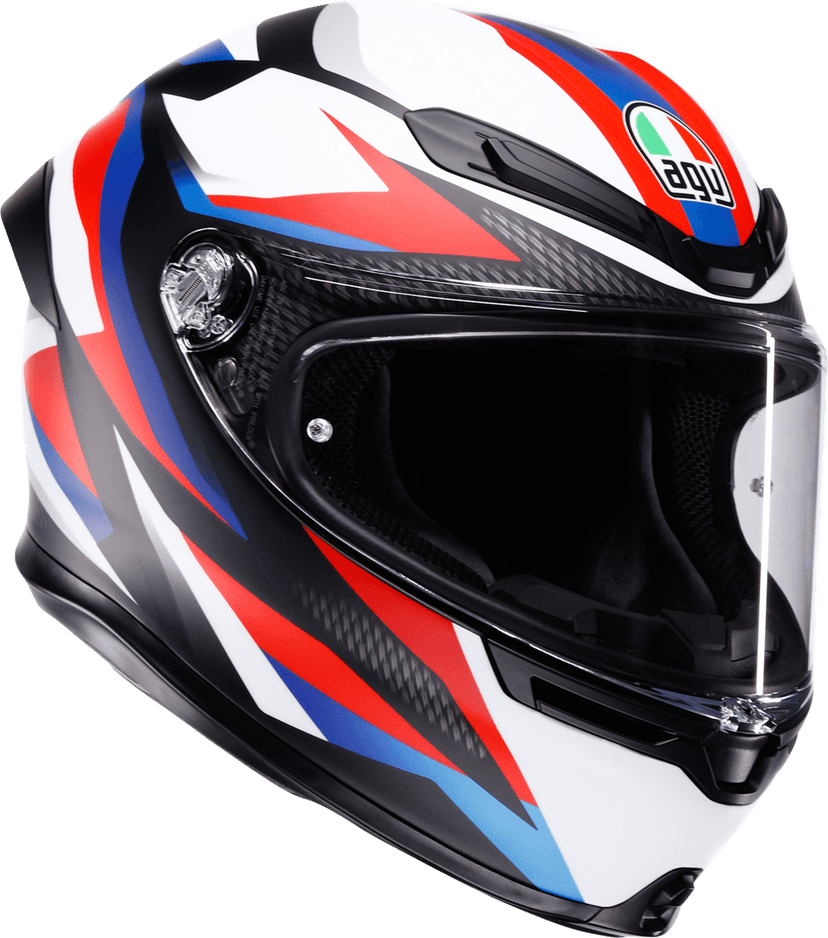AGV 0101-19208 K6 S Helmet - Timewarp - Matte Black/Red/Blue - Medium — image 1 of 7