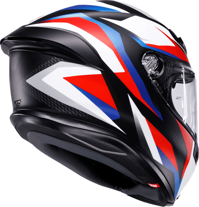 AGV 0101-19210 K6 S Helmet - Timewarp - Matte Black/Red/Blue - XL — image 3 of 7