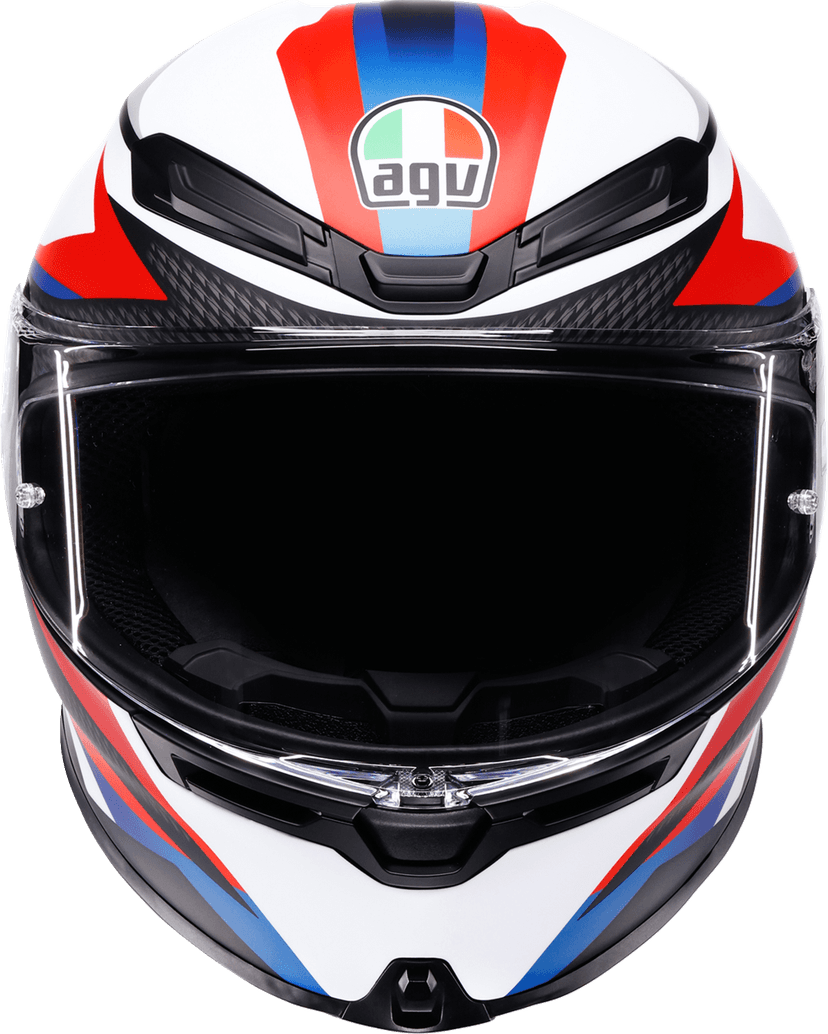 AGV 0101-19210 K6 S Helmet - Timewarp - Matte Black/Red/Blue - XL — image 6 of 7