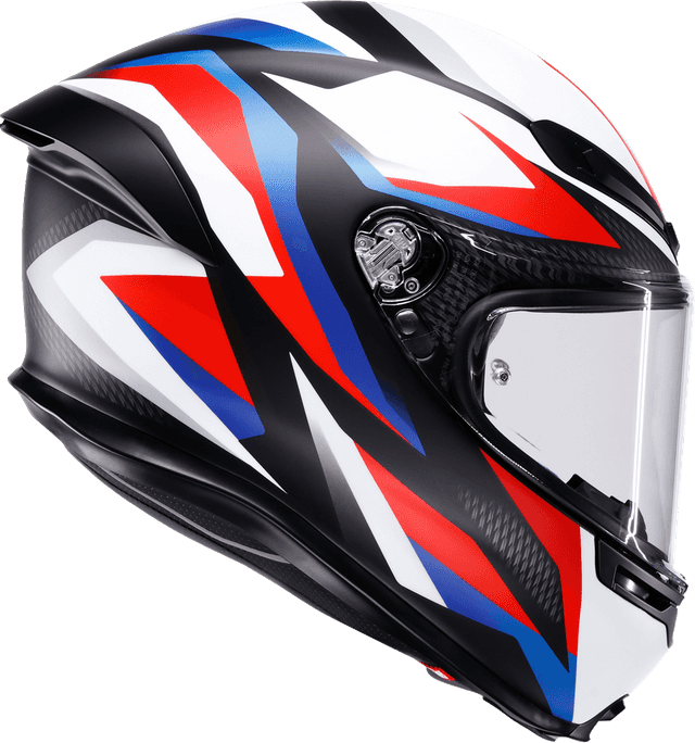 AGV 0101-19211 K6 S Helmet - Timewarp - Matte Black/Red/Blue - 2XL — image 2 of 7