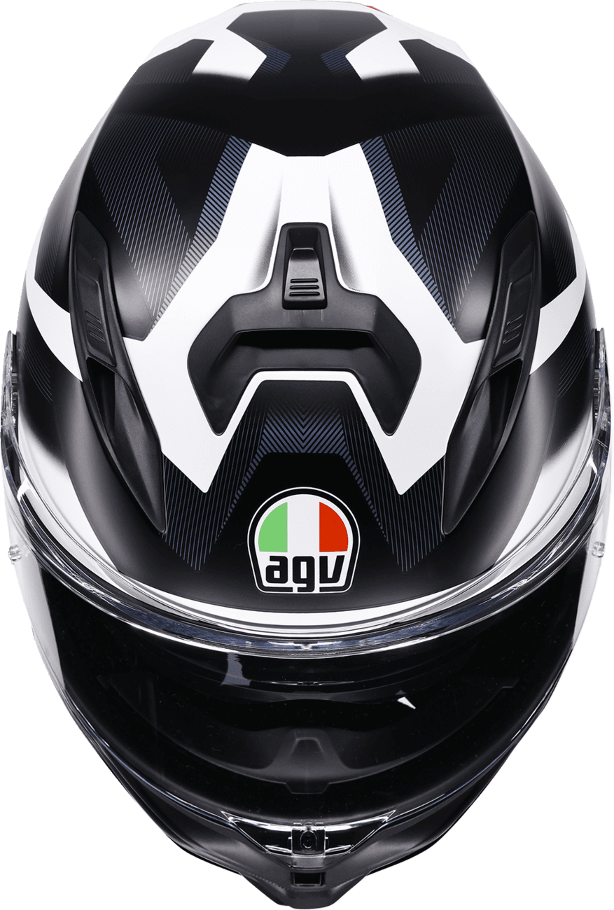 AGV 0101-19212 K7 Helmet - Glimpse - Matte Black/White - Small
