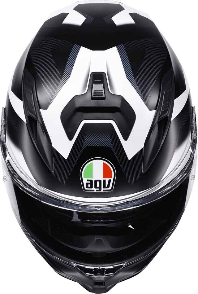 AGV 0101-19215 K7 Helmet - Glimpse - Matte Black/White - XL — image 7 of 7