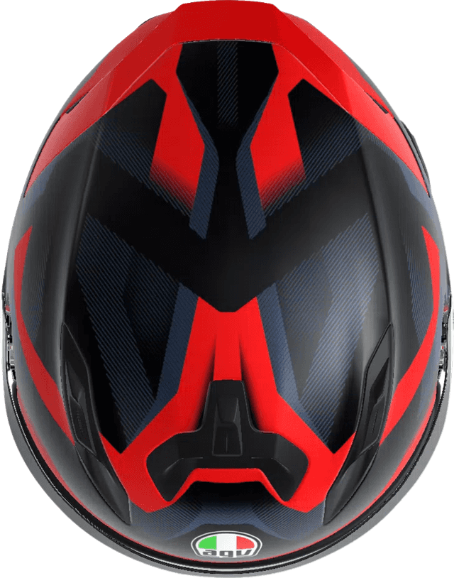 AGV 0101-19217 K7 Helmet - Glimpse - Matte Black/Red - Small — image 5 of 7