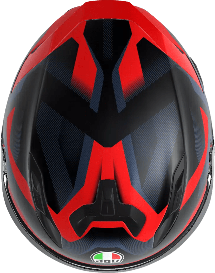 AGV 0101-19218 K7 Helmet - Glimpse - Matte Black/Red - Medium — image 5 of 7