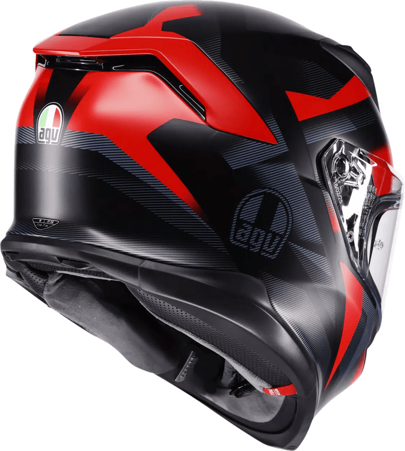 AGV 0101-19218 K7 Helmet - Glimpse - Matte Black/Red - Medium — image 3 of 7
