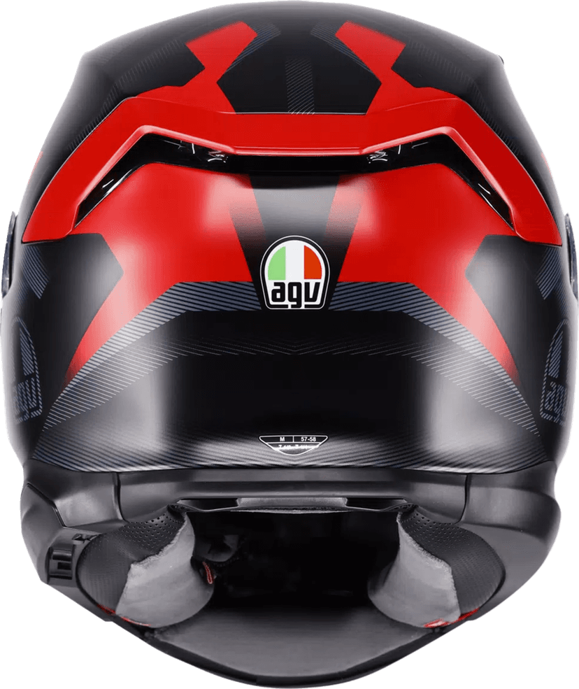 AGV 0101-19220 K7 Helmet - Glimpse - Matte Black/Red - XL — image 4 of 7