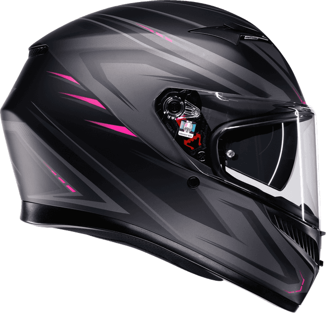 AGV 0101-19230 K3 Helmet - Syth - Matte Black/Pink - Medium — image 2 of 7