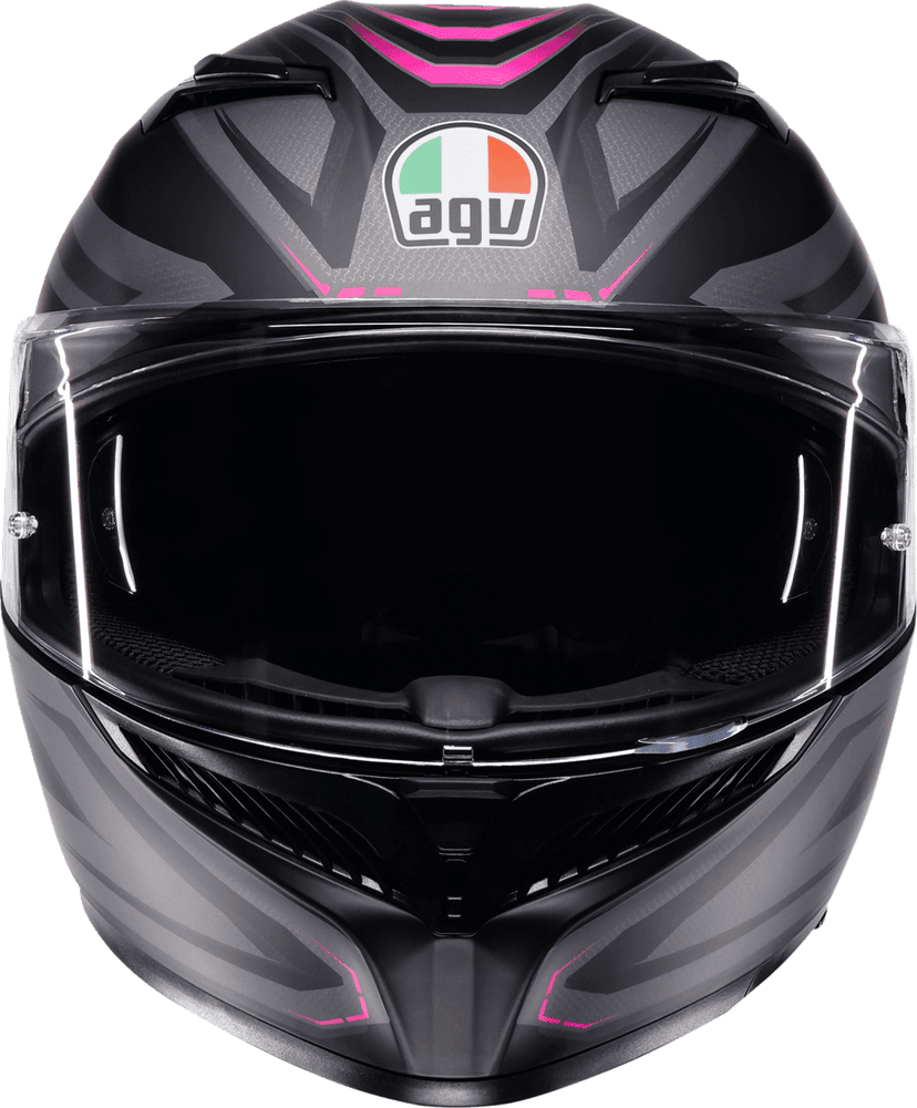AGV 0101-19232 K3 Helmet - Syth - Matte Black/Pink - XL — image 6 of 7