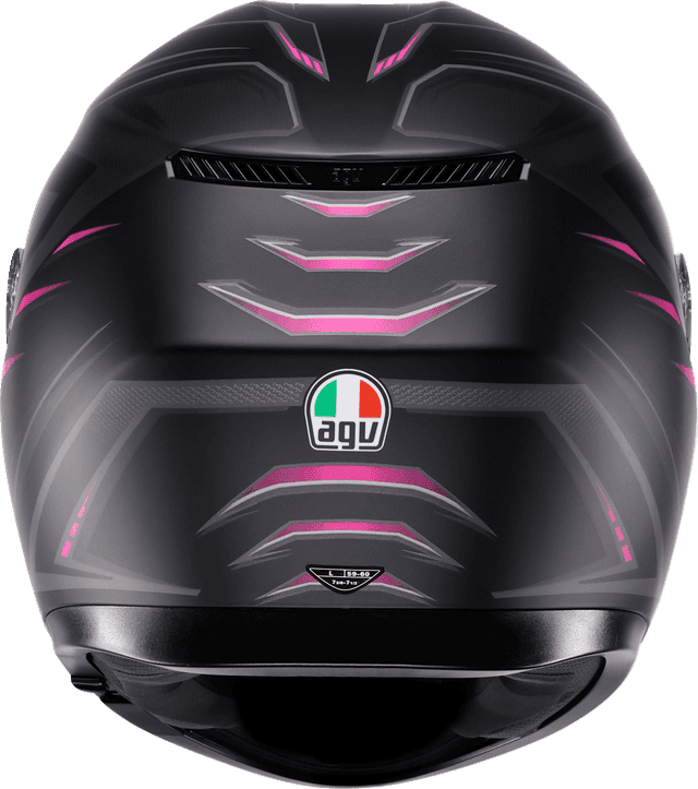 AGV 0101-19232 K3 Helmet - Syth - Matte Black/Pink - XL — image 4 of 7