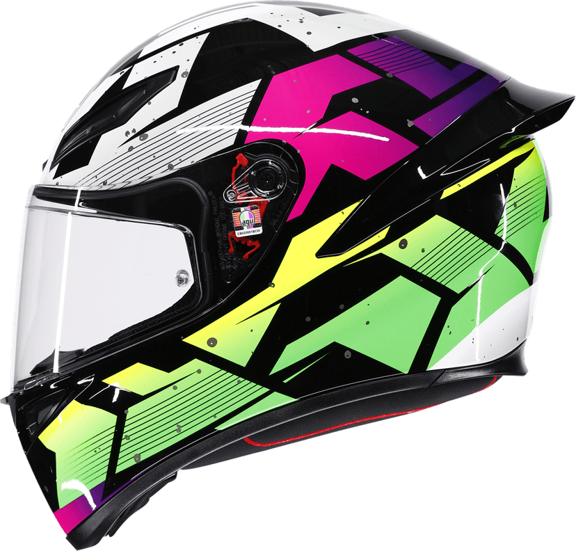 AGV 0101-19252 K1 S Helmet - Punkpulse - Black/Purple/Lime - Small — image 5 of 7