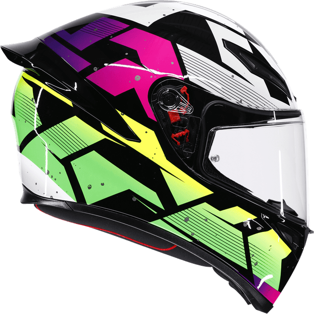 AGV 0101-19254 K1 S Helmet - Punkpulse - Black/Purple/Lime - Large — image 3 of 7