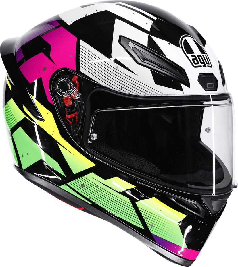 AGV 0101-19254 K1 S Helmet - Punkpulse - Black/Purple/Lime - Large — image 2 of 7