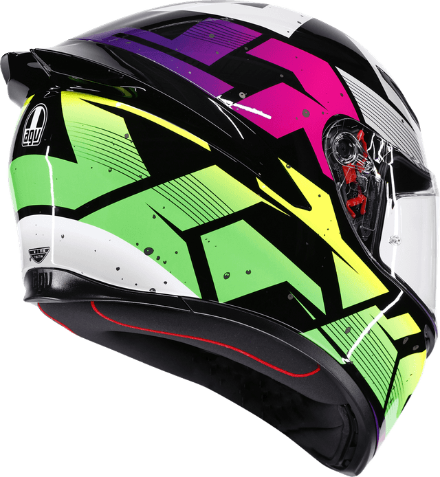 AGV 0101-19255 K1 S Helmet - Punkpulse - Black/Purple/Lime - XL — image 3 of 7