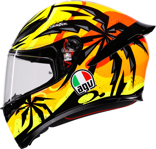 AGV 0101-19257 K1 S Helmet - Tropicrush - Black/Orange - Small — image 5 of 7