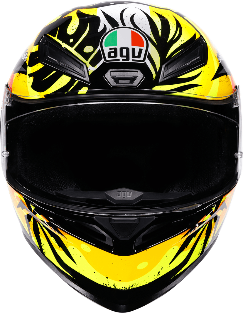 AGV 0101-19258 K1 S Helmet - Tropicrush - Black/Orange - Medium — image 2 of 7