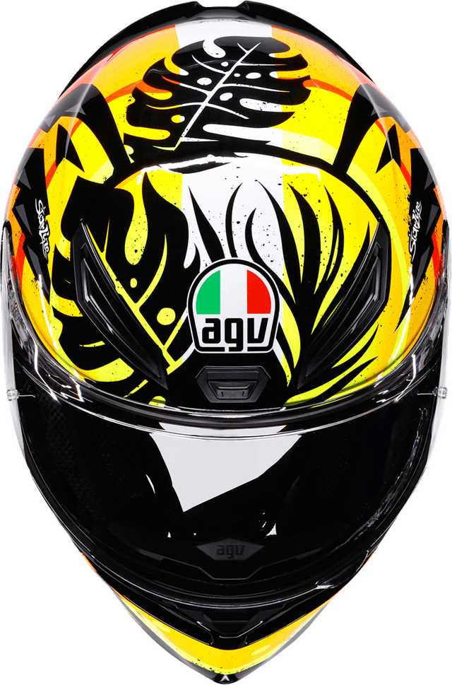 AGV 0101-19258 K1 S Helmet - Tropicrush - Black/Orange - Medium — image 3 of 7