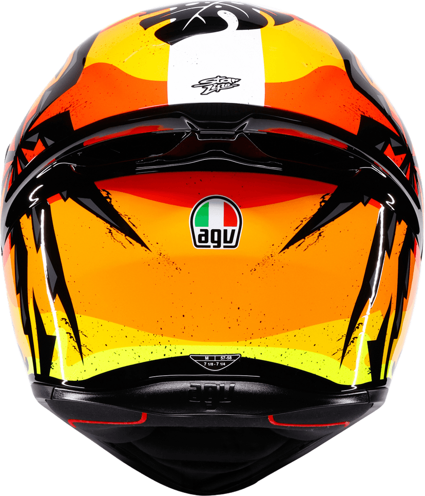 AGV 0101-19259 K1 S Helmet - Tropicrush - Black/Orange - Large — image 4 of 7
