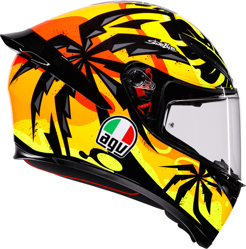 AGV 0101-19260 K1 S Helmet - Tropicrush - Black/Orange - XL — image 2 of 7