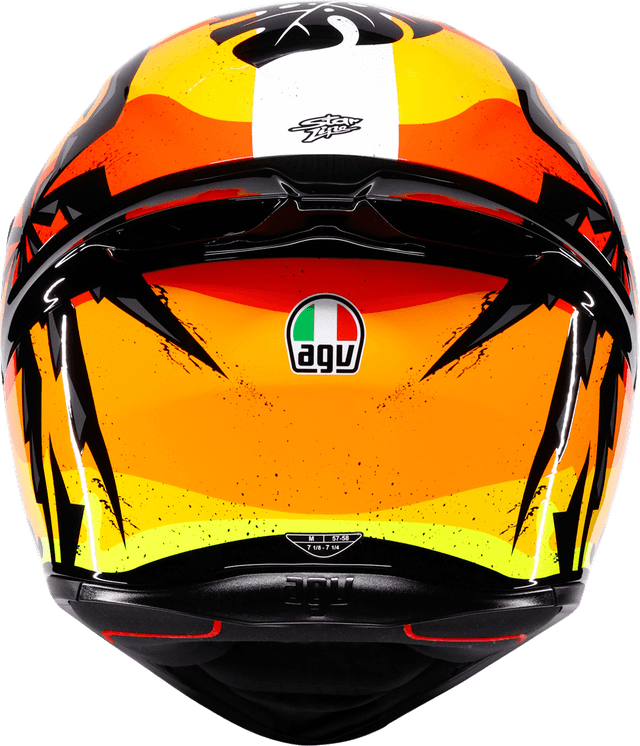 AGV 0101-19261 K1 S Helmet - Tropicrush - Black/Orange - 2XL — image 4 of 7