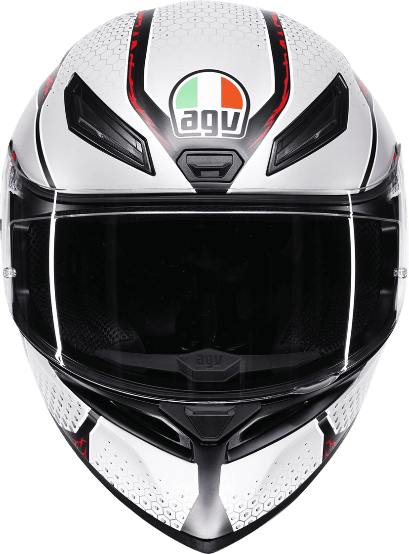 AGV 0101-19263 K1 S Helmet - Speedarmor - Matte Black/Gray/Red - Medium — image 6 of 7