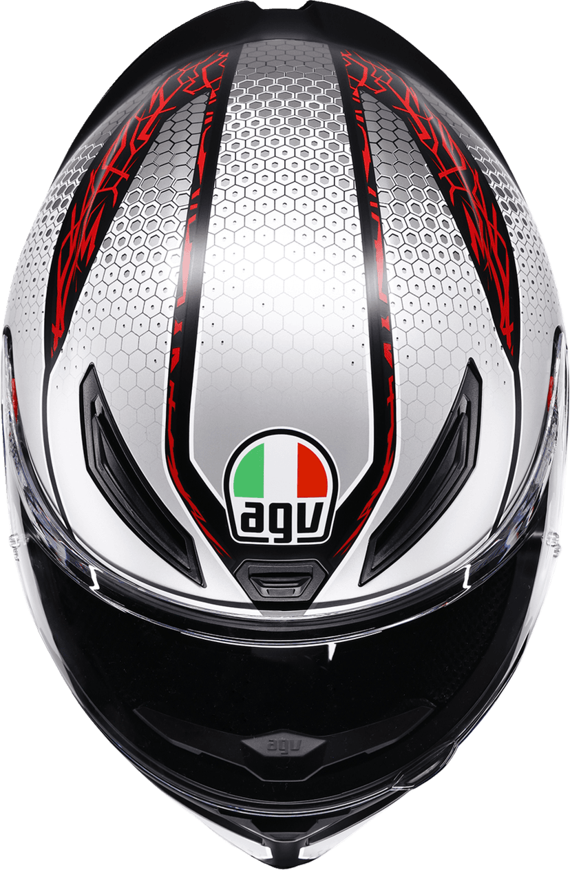 AGV 0101-19264 K1 S Helmet - Speedarmor - Matte Black/Gray/Red - Large — image 2 of 7