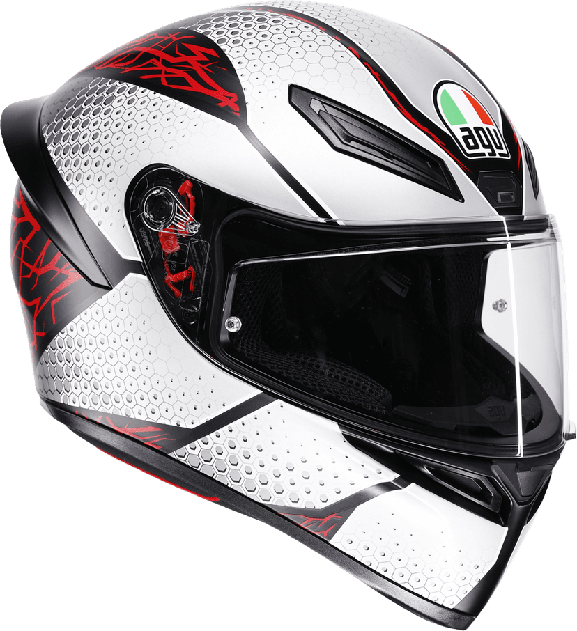 AGV 0101-19264 K1 S Helmet - Speedarmor - Matte Black/Gray/Red - Large — image 3 of 7