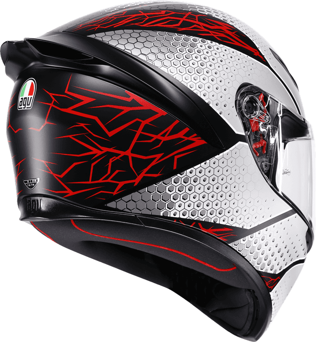 AGV 0101-19265 K1 S Helmet - Speedarmor - Matte Black/Gray/Red - XL — image 3 of 7