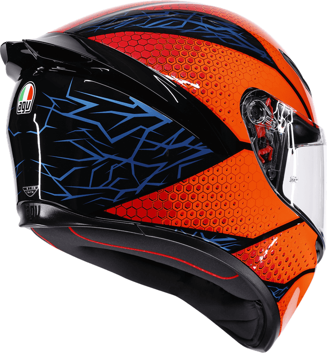 AGV 0101-19270 K1 S Helmet - Speedarmor - Black/Orange/Blue - XL — image 3 of 7