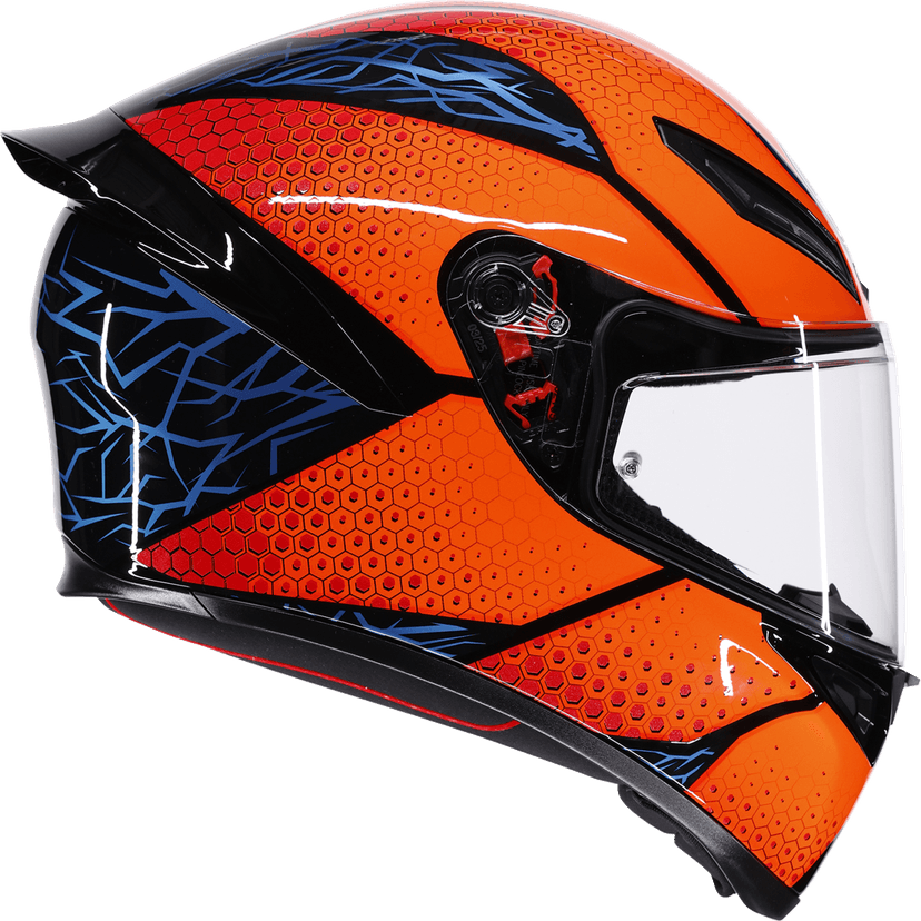 AGV 0101-19271 K1 S Helmet - Speedarmor - Black/Orange/Blue - 2XL — image 3 of 7