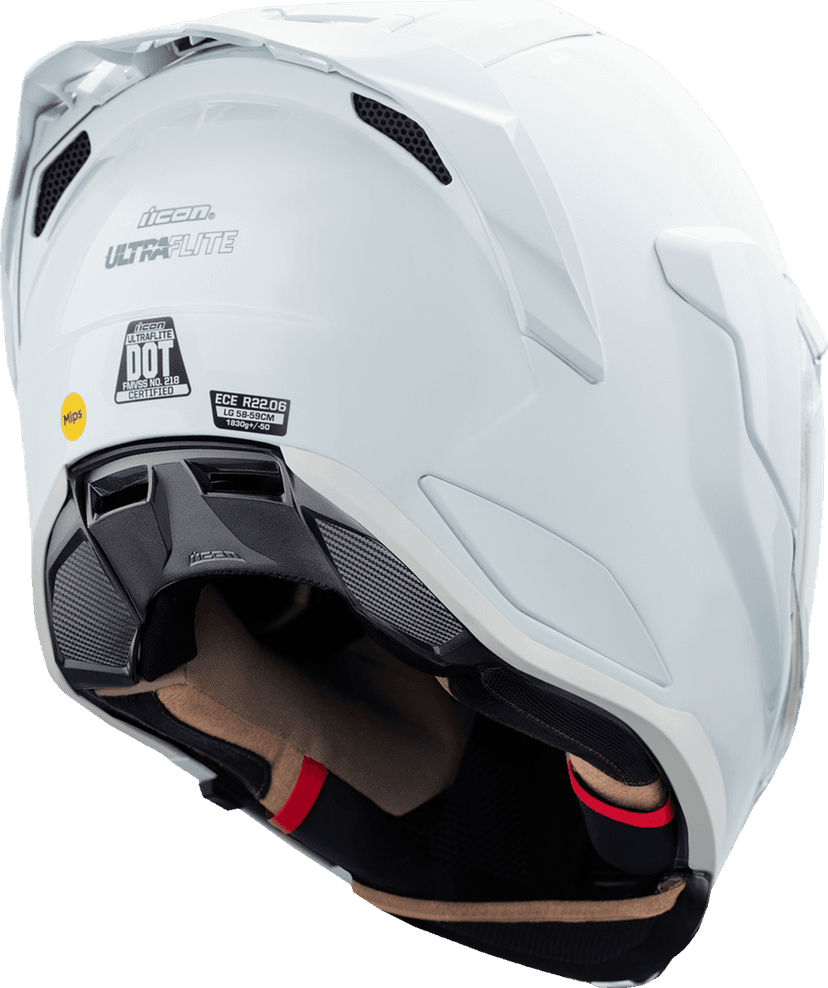ICON 0101-19283 Ultraflite™ Helmet - Solid - MIPS® - Gloss White - XL — image 3 of 6