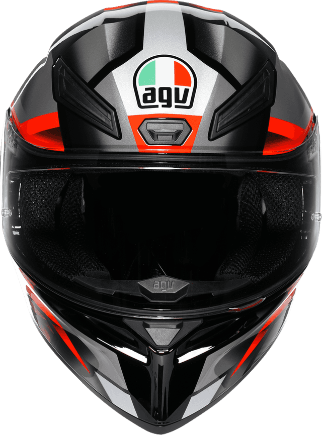 AGV 0101-19442 K1 S Helmet - Fastlap - Black/Gray/Red - Large — image 6 of 7
