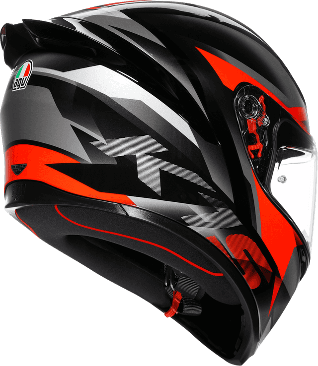 AGV 0101-19443 K1 S Helmet - Fastlap - Black/Gray/Red - XL — image 3 of 7