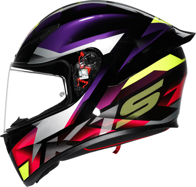 AGV 0101-19446 K1 S Helmet - Fastlap - Black/Purple/Pink - Small — image 5 of 7