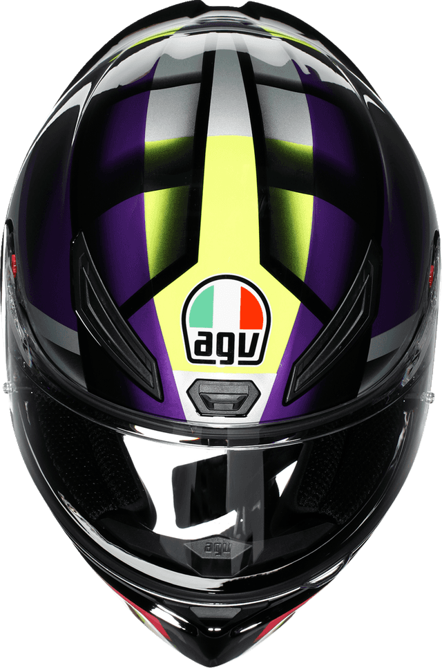 AGV 0101-19446 K1 S Helmet - Fastlap - Black/Purple/Pink - Small — image 7 of 7