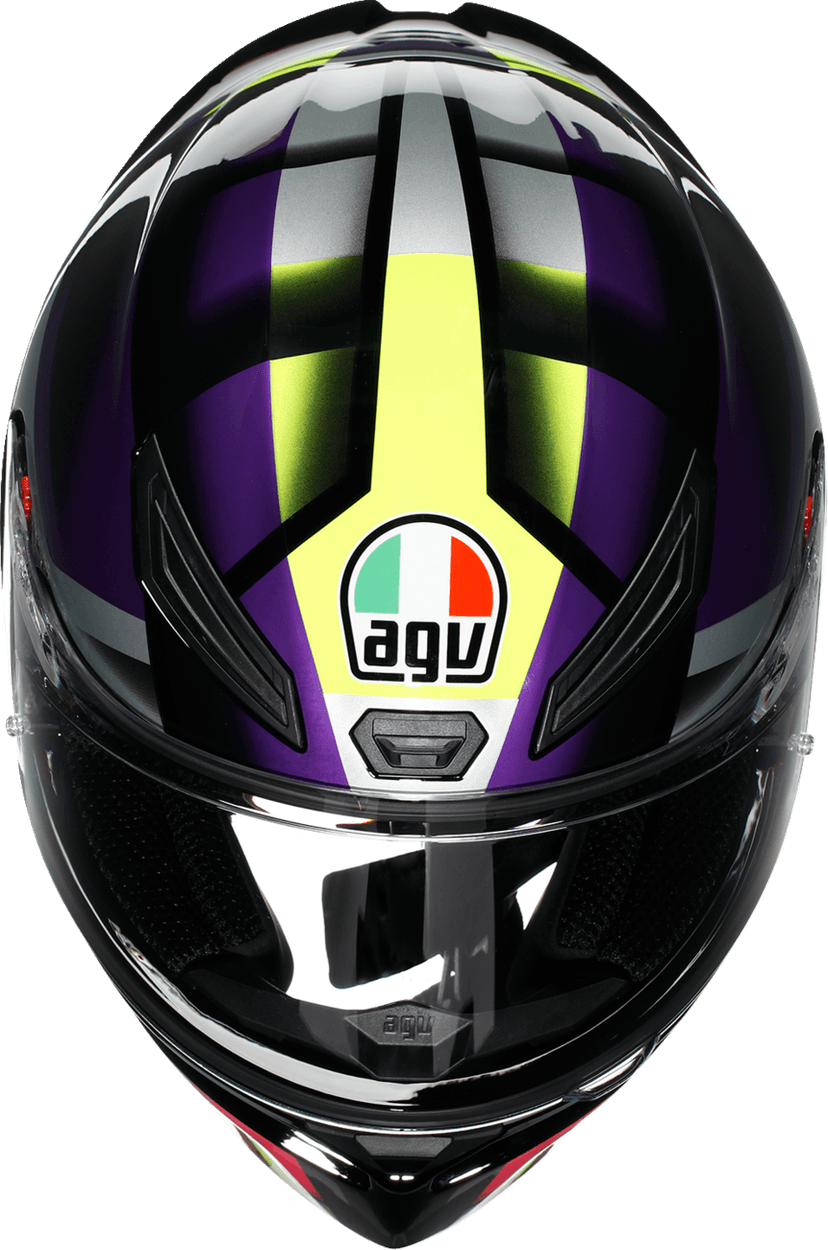 AGV 0101-19446 K1 S Helmet - Fastlap - Black/Purple/Pink - Small — image 7 of 7